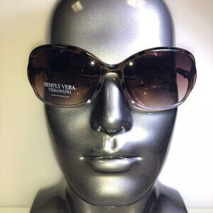 Vera Wang Animal Print Gradient Round Frame Sunglasses